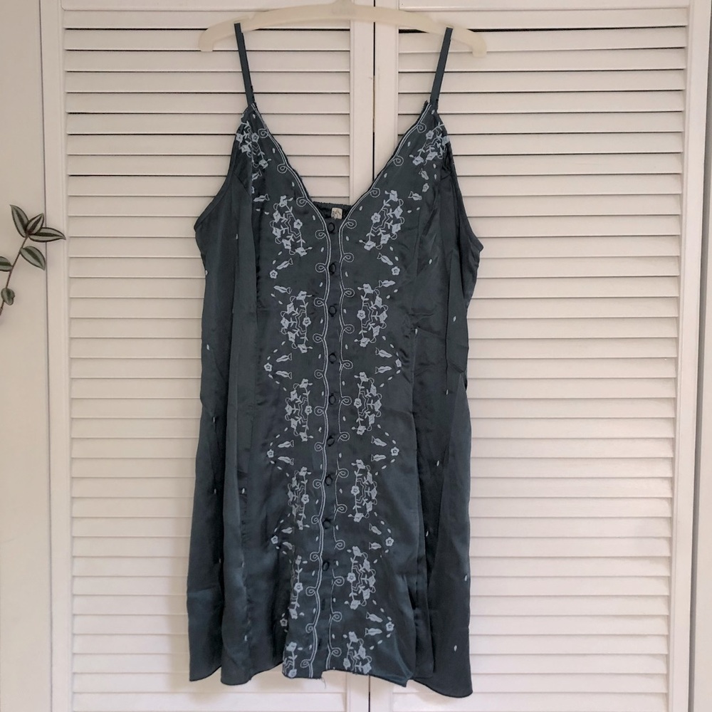 Free People Say My Name Embroidered Slip